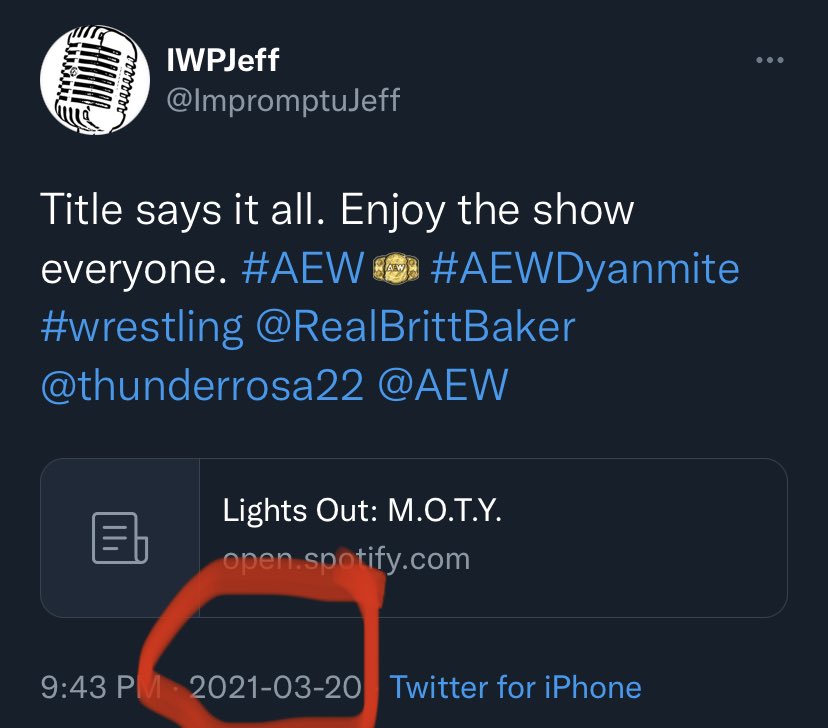 ImpromptuJeff's tweet photo. @RealBrittBaker @thunderrosa22 I feel vindicated after hearing you two won @OfficialPWI #MOTY. I called it the second after the 1-2-3. Congrats! Seriously, well deserved. https://t.co/0zmeuw2YCo