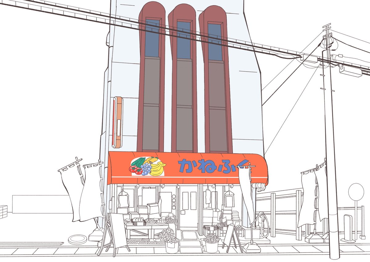 今日は、栃木県栃木市にある就労継続支援A型事業所で、私が持参したタブレットPCを使い、栃木市内の昭和レトロな建物を描いていました♪栃木市旭町にあるかねふくストアさんです!!💪(`・ω・'💪)モリモリ~ #かねふくストア #しもつかれ 