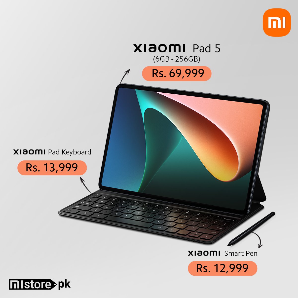 MistorePk's tweet photo. #XiaomiPad5 is now back in stock at Mistore! 

#XiaomiPadKeyboard and #XiaomiSmartPen are also available.

Xiaomi Pad 5: https://t.co/0vapE7oYuI
Xiaomi Pad Keyboard: https://t.co/KMm7lOmtCx
Xiaomi Smart Pen: https://t.co/LCS7w3Bc96
#PlayHardWorkSmart https://t.co/CIhB54CJiD