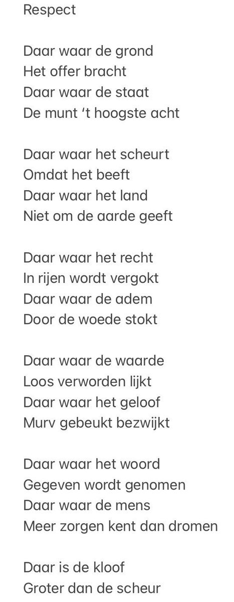 henknijboer's tweet photo. Nine Stel schreef het prachtige, treffende gedicht ‘Respect’ over Groningen. En vroeg me dat te delen. ‘Daar is de kloof, groter dan de scheur’ https://t.co/v89rUz3Fj1