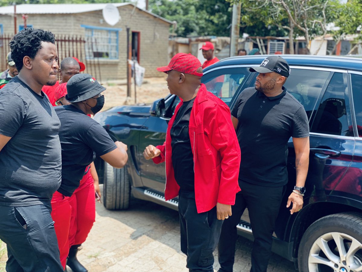 EFF_Capricorn's tweet photo. [IN CASE YOU MISSED IT]: CIC @Julius_S_Malema on a oversight visit in Mangaung to expose the lack of service delivery in our communities

#CICvisitsMangaung https://t.co/YIf3xjM8E6