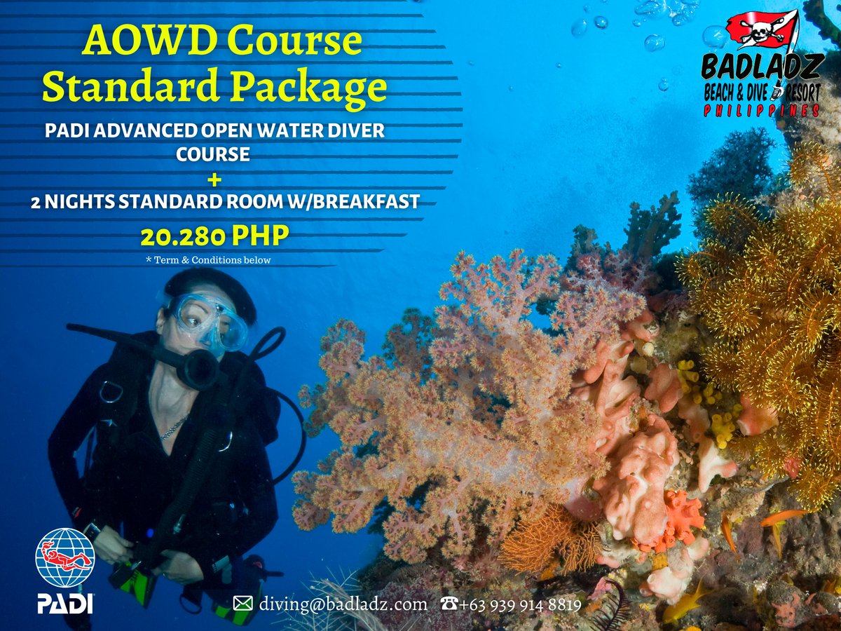 badladzresorts's tweet image. The PADI Advanced Course helps you increase your confidence and build your scuba skills so you can become more comfortable in the water. 
🤿Take your skills to the next level!🌴

Contact us for more information.
📩 diving@badladz.com
☎️+63 939 914 8819
#AOWD #PADIcourse #diveph