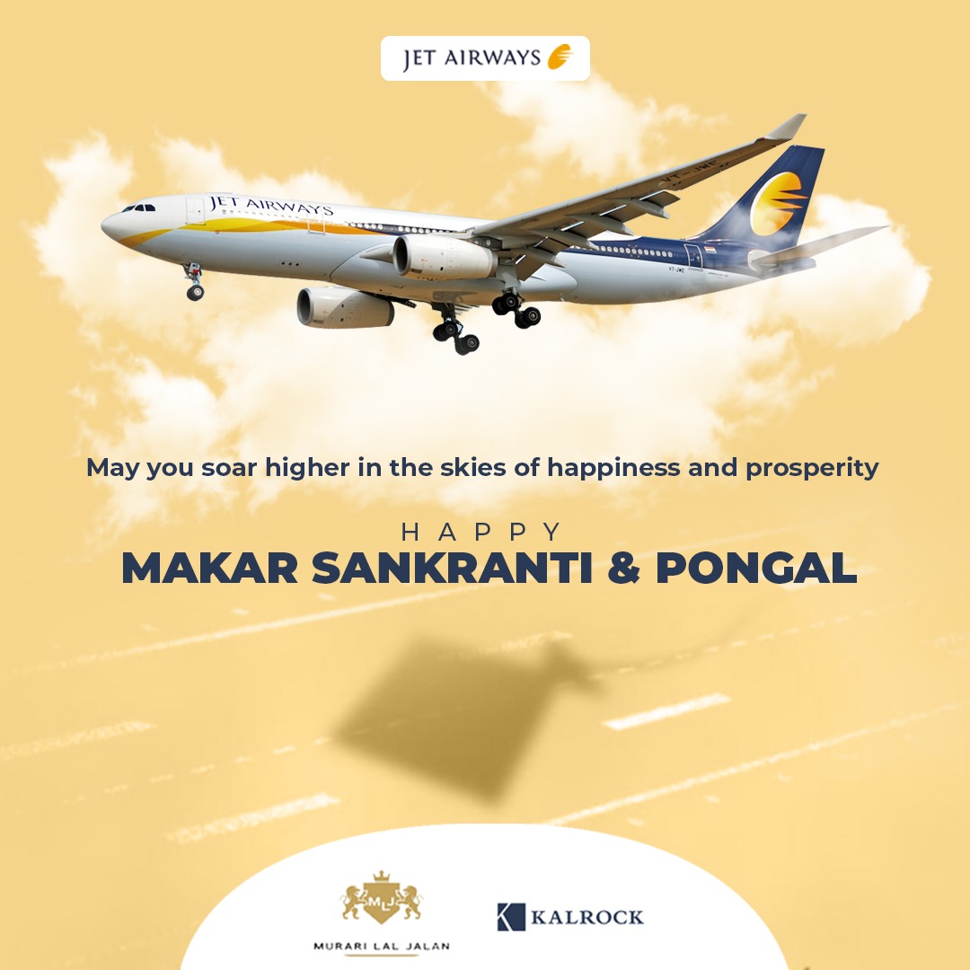 May you reach new heights of glory and success this harvest season. 
#JetAirways wishes you a very Happy Makar Sankranti &amp; Pongal!