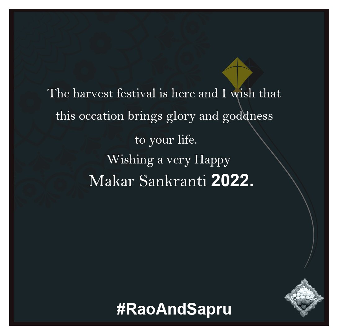 SapruAndRao's tweet image. Prayers For Bringing Lights Into All Our Lives… Celebrating Across India Happy Makar Sankranti #Khichadi #Bihu #Pongal #Uttarayan #MakarSankranti