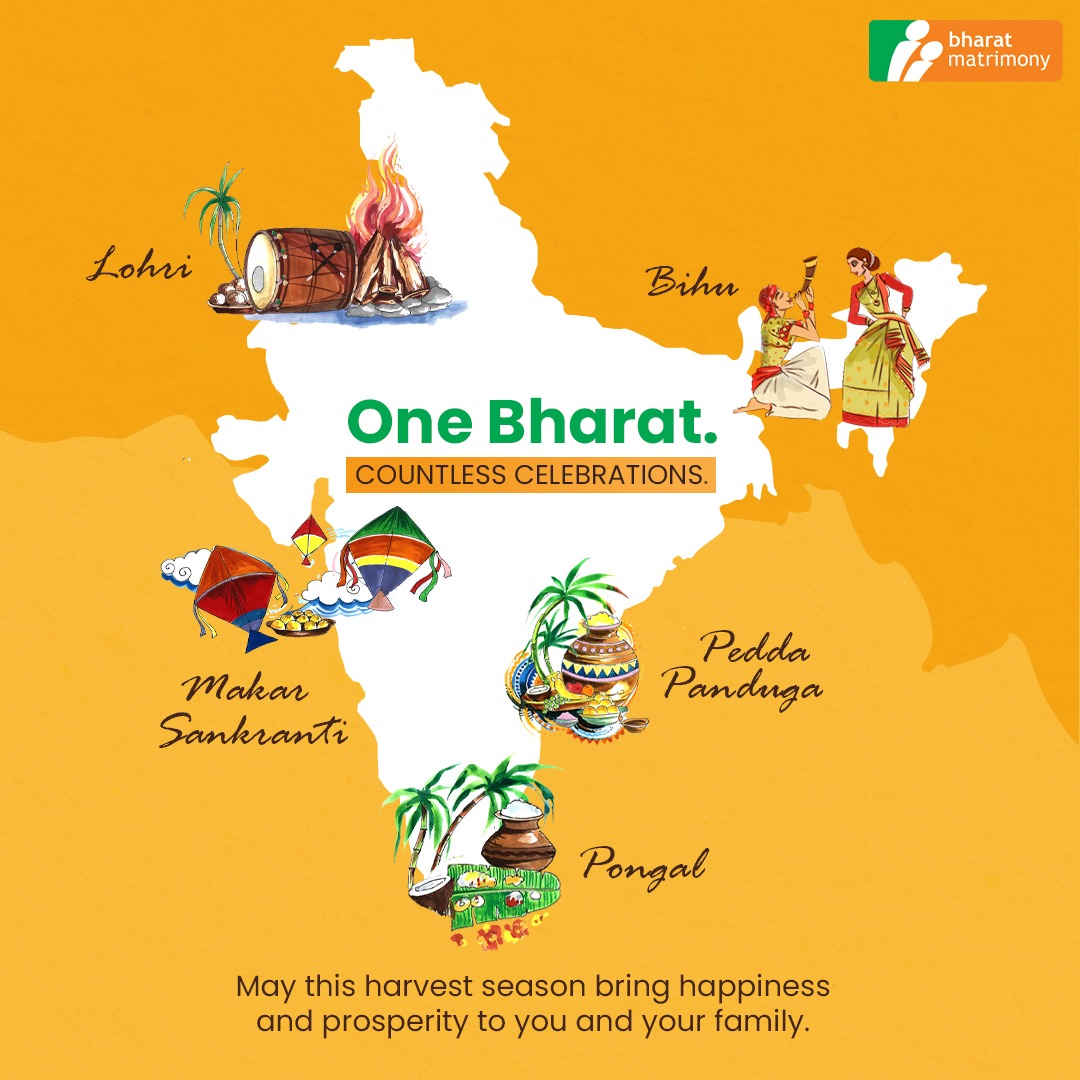 bharatmatrimony's tweet photo. May the almighty bless you all with the best of health, wealth &amp; prosperity. BharatMatrimony wishes you &amp; your loved ones a very Happy Harvest Season.
#Pongal #MakarSankranti #Lohri #Bihu #peddapanduga https://t.co/0HH1eDOQKI