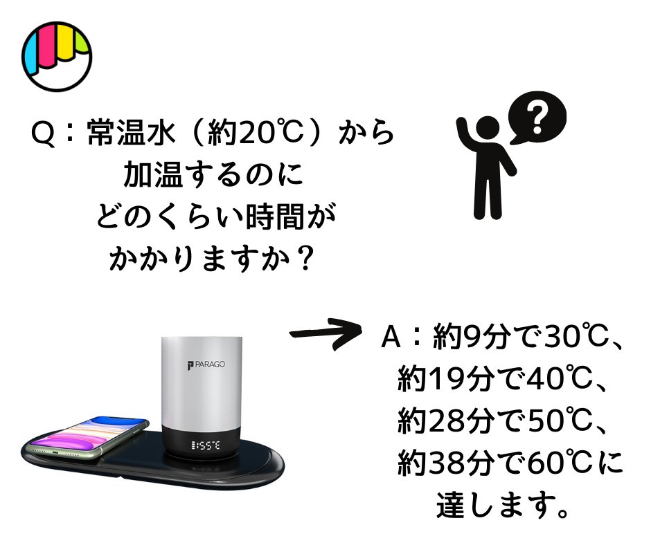 ParagoJP's tweet photo. よくある質問

保温＆加熱でお茶やコーヒーを美味しい温度で保つ、ドイツ発「充電式加温マグカップ」
PARAGO PG MUG!
ぜひ寒い日のお供に…☕️
応援購入は→https://t.co/ad7vO7UHMe
#parago #パラゴ #makuake #マクアケ
#加熱式タンブラー #高性能マグカップ #マグカップ https://t.co/CmUIVxXAFe