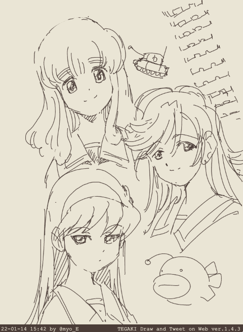 #ガルパン #tegaki_dt 