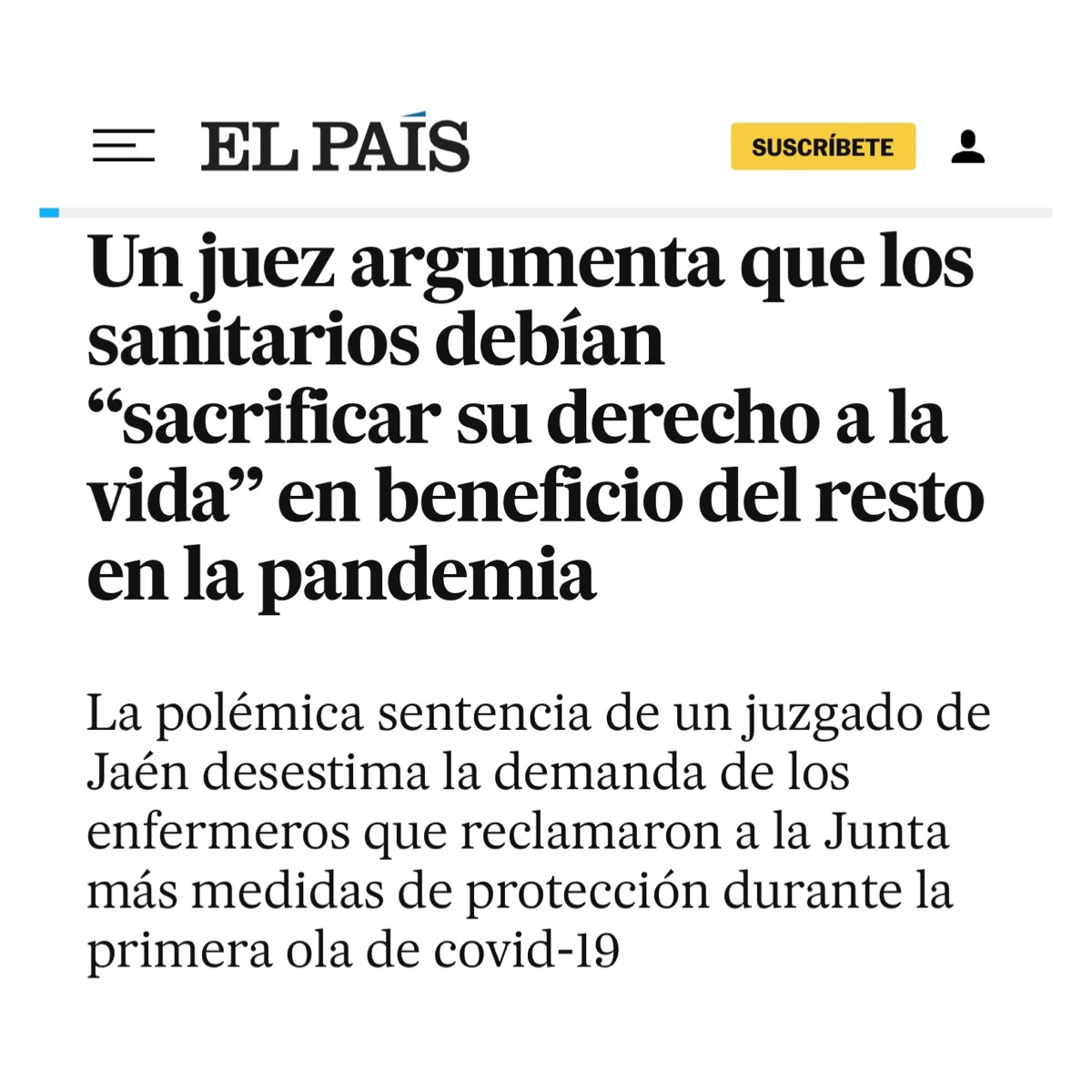 No vamos a sacrificar nuestra vida por nadie.

Ni somos héroes ni queremos serlo.

Este juez da vergüenza ajena.