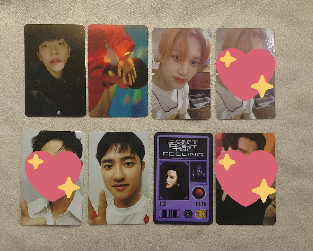 wts lfb onhand

• kai dftf expansion - 200.00 php
• do empathy digipack blue - 200.00 php
• do dftf id card - 150.00 php
• baekhyun bambi ar cc - 150.00 php
• baekhyun bambi night rain - 200.00 php

+ 10 for packing fee
- payo

mop: gcash
mod: sco