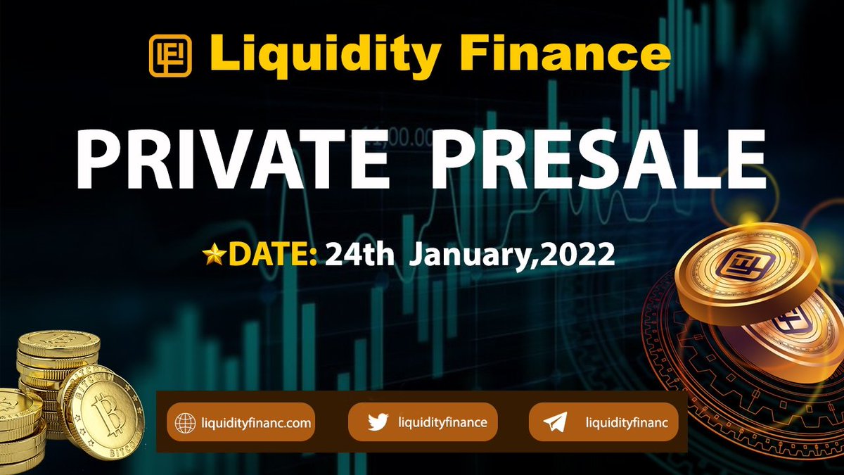 Private presale date set. Prepare for it and watch us protect BSC chain, unique governance, unique Dex, unique   ISO launchpad.
Check it out
link.medium.com/WLqzZSQdOmb
 Liquidityfinanc.com
#BSC #IDO #privatesale #LFI #Liquidityfinan.