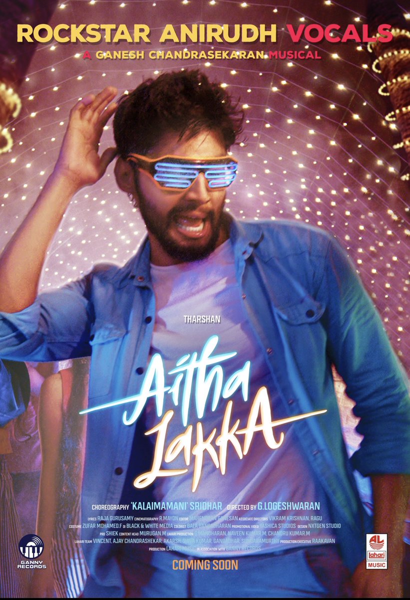 TharshanShant's tweet photo. It is my honor to be part of this amazing Musical Album #Aithalakka

Its such an honor that humbles me to perform for the Voice of our rockstar @anirudhofficial and the composition of @ganny directed by @lokesh It cannot get any better and my dream came true moment @LahariMusic https://t.co/zjeKqxB2sS