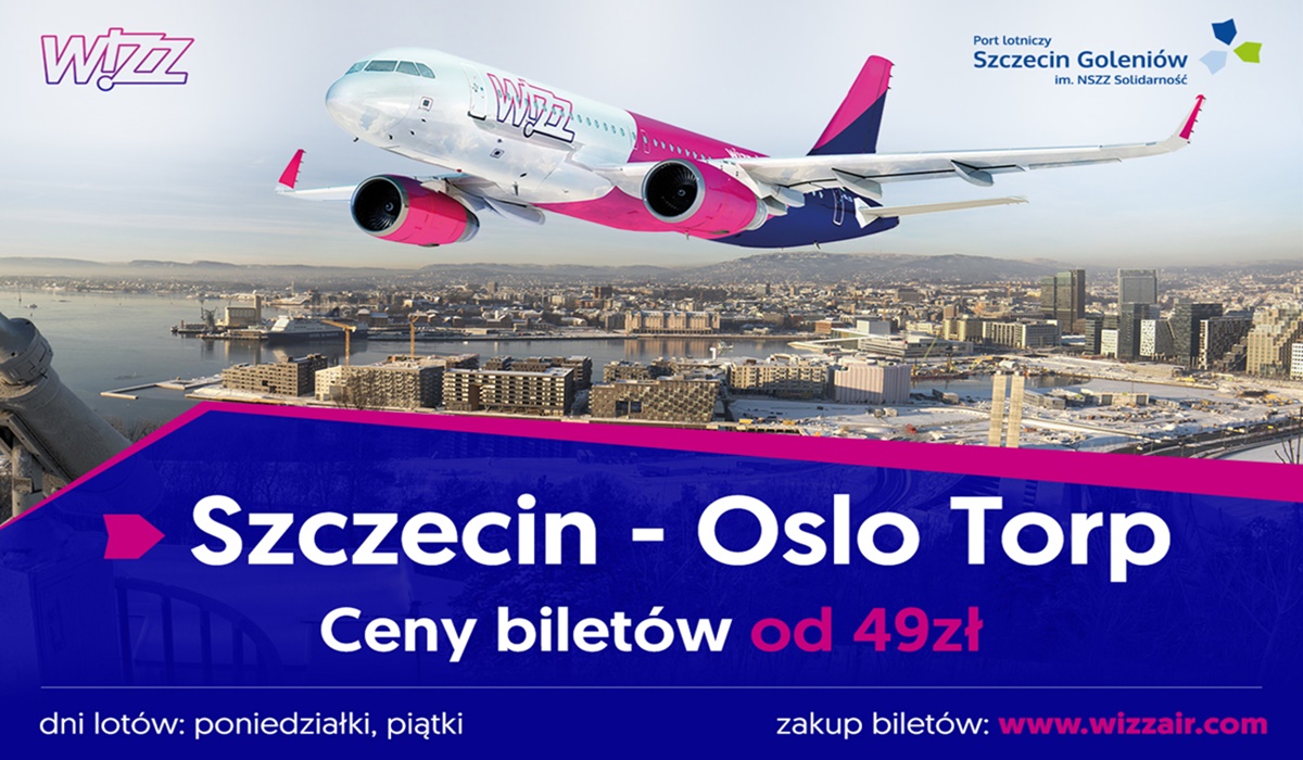 SzczecinAirport's tweet photo. Przeloty z @PomZachodnie do stolicy Norwegii?🤔
Z @wizzair to możliwe!✈️✈️😁
Do Oslo Torp #LatamzeSzczecina w każdy poniedziałek i piątek, a ceny biletów na podróże w styczniu, lutym oraz marcu zaczynają się już od 49zł.
Szczegóły▶️https://t.co/iCeUJV5vIQ
#flySZZ #WizzAir #SZZTRF https://t.co/v28EIbWzza