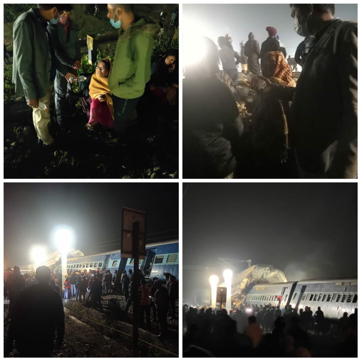 CGMSBIKol's tweet photo. Our TEAM SBI JALPAIGURI reached the site of the accident of Bikaner-Guwahati Express yesterday to support the passengers with drinking water and food packets. SBI is supporting the efforts of Indian Railways &amp; Police Authorities in Relief Activities.@TheOfficialSBI @RailMinIndia https://t.co/1LIUesWQUY