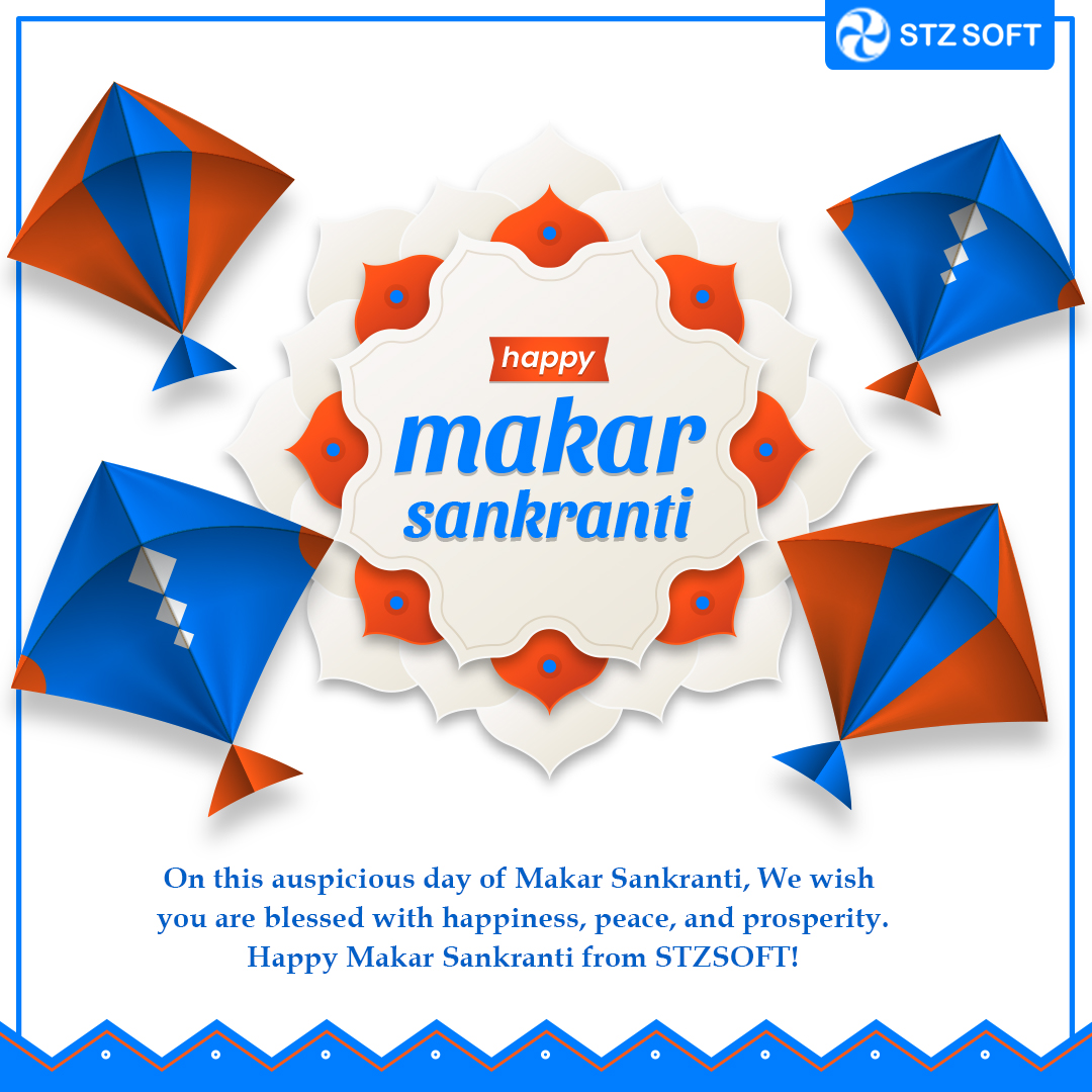 STZSoft's tweet photo. On this auspicious day of Makar Sankranti, We wish you are blessed with happiness, peace, and prosperity.
Happy Makar Sankranti from STZSOFT!
#makarsankranti #sankranti #makarsankrantispecial #festival #festivevibes #festiveseason #kite #kites #kitefestival https://t.co/rOvdF9CsNT