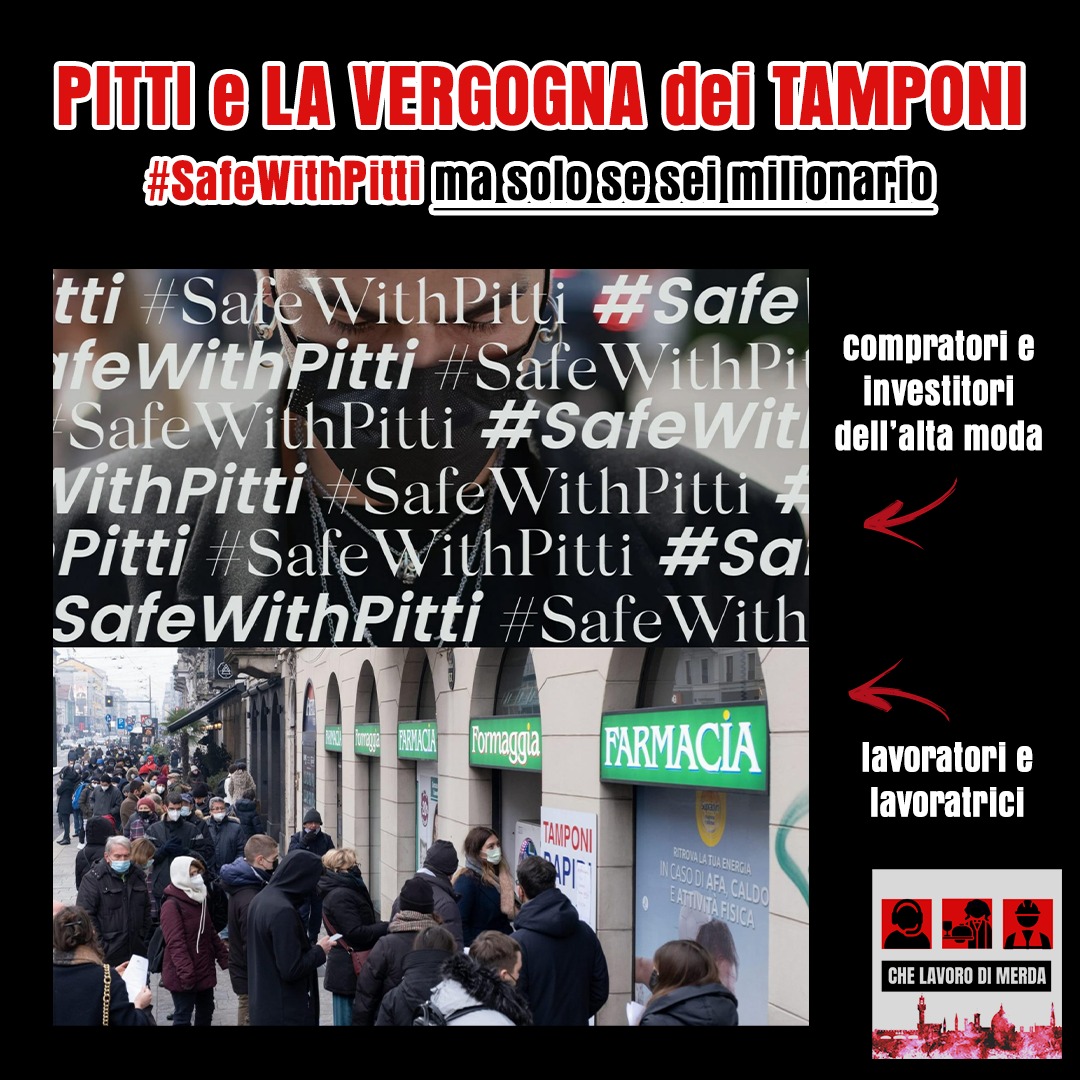 Ora vi raccontiamo questa. #Pitti e le vergogna sui #tamponi. Altrimenti detta, la loro visione del mondo spiegata semplice. 👇🏻