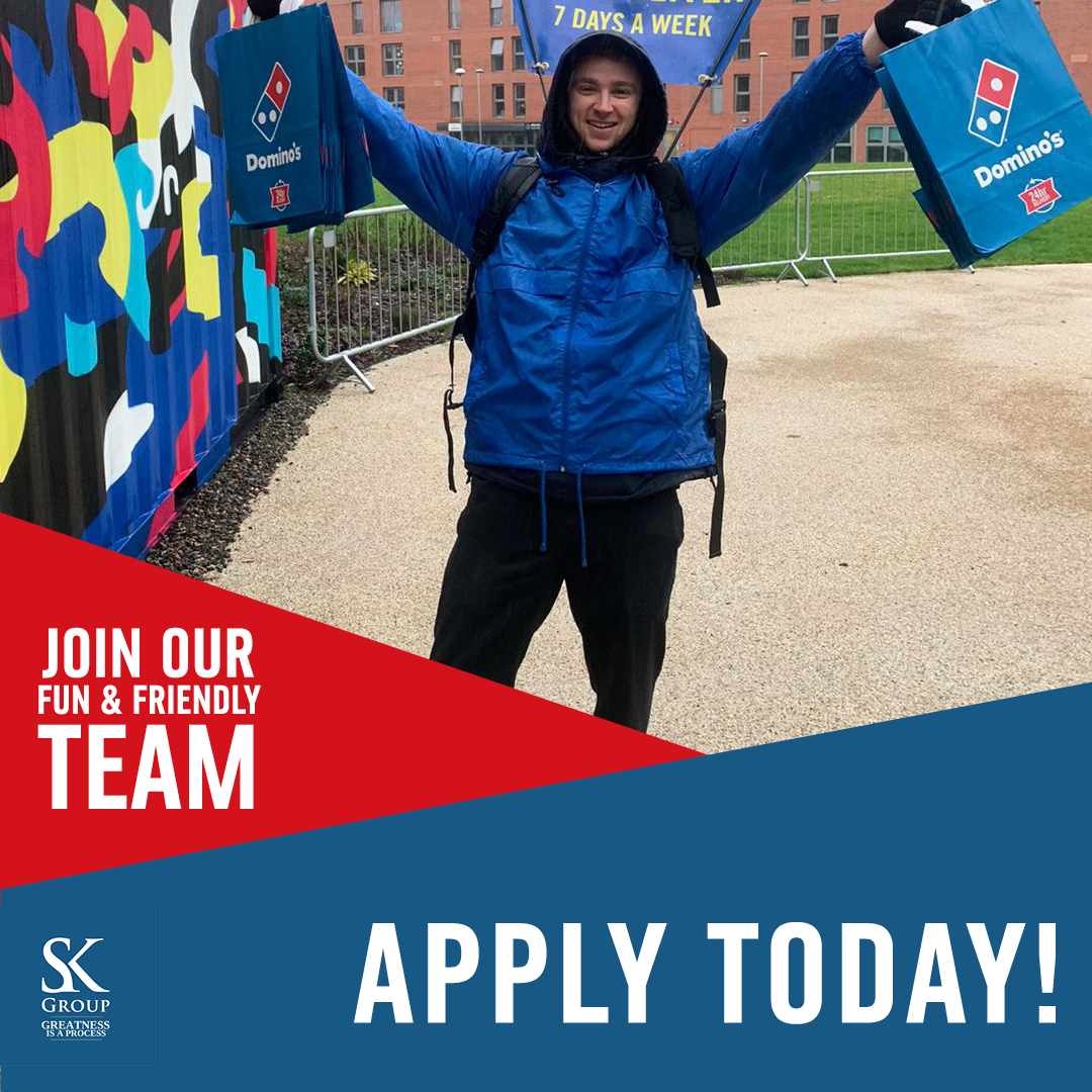 JobShopSU's tweet photo. Looking for a flexible role whilst you study? Domino's are hiring Brand Ambassadors now! 🍕

Rate of pay starts at £9 per hour, flexible hours available and various activities. The best part? No experience necessary!

Apply now through the link in our bio 🎉

#newjob #studentjobs https://t.co/FnBzNCMvHO