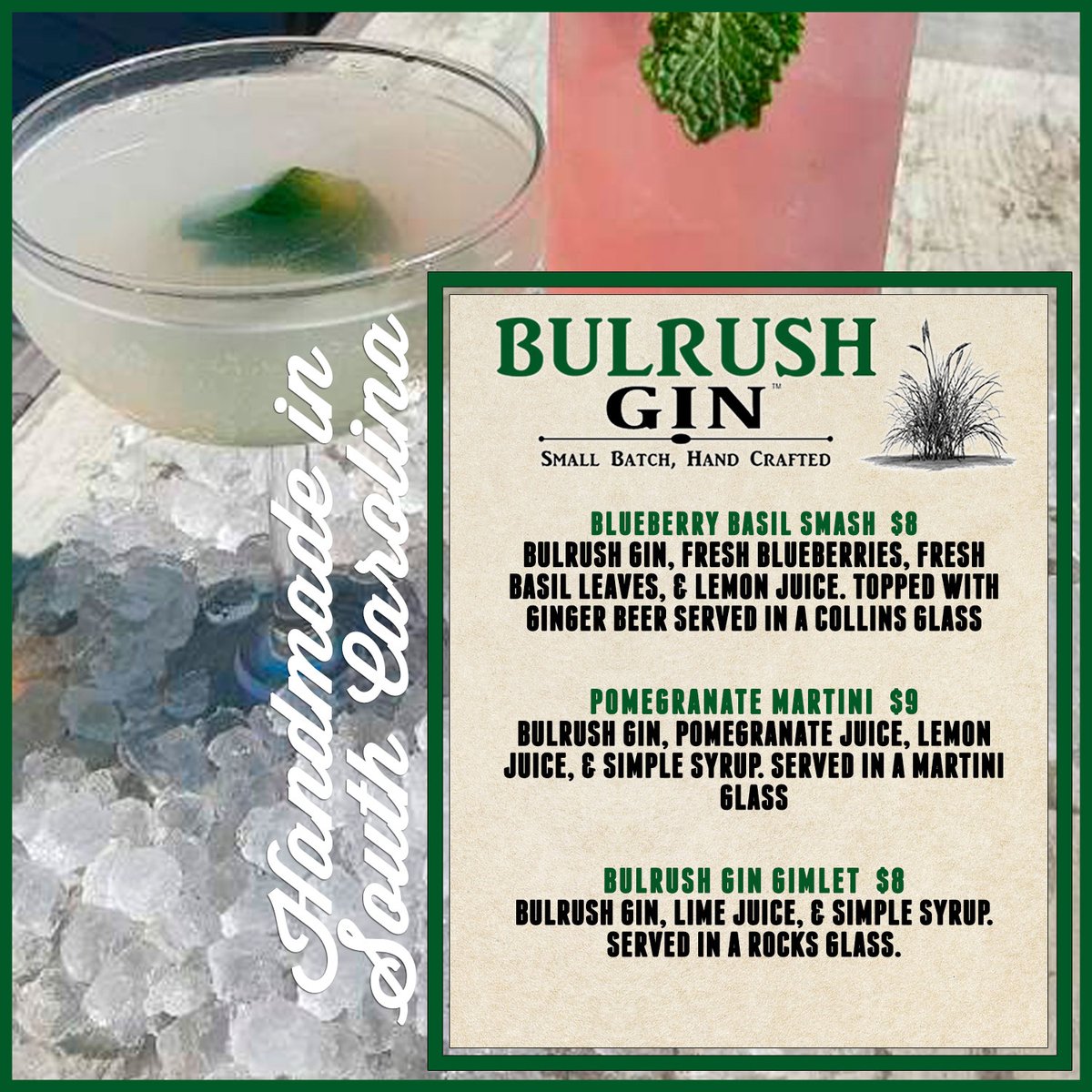 We are proud to be supporting a LOCAL distillery Bulrush Gin @bulrushgin with these amazing cock