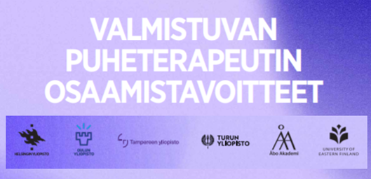 Valtakunnalliset puheterapeutin osaamistavoitteet julkaistaan tänään! Uudet osaamistavoitteet tulevat käyttöön logopedian koulutusohjelmissa edistäen koulutuksen yhtenäisyyttä ja koulutusyhteistyötä. helsinki.fi/fi/laaketietee…