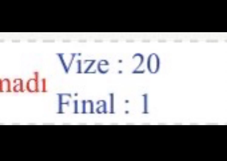 finalle geçeceğim bi dersti
ve gerekeni yaptık