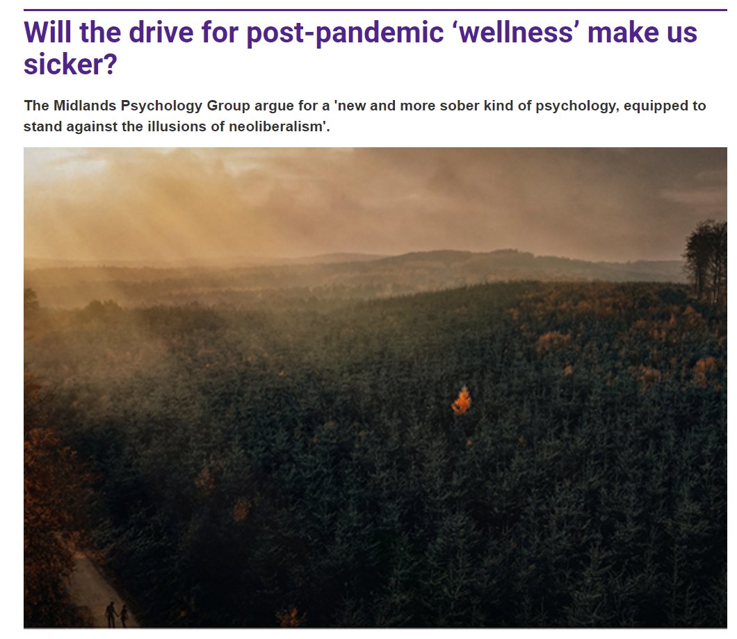 AnneCooke14's tweet photo. 'In the end, the question is whether the role of the psychologist is to adapt people to a sick society, or rather to use the evidence of our clinics and research to bear witness to and speak out against the multiple ills inflicted by the neoliberal order'
https://t.co/UPlgZl0Jqf https://t.co/QI73IJa5ZR