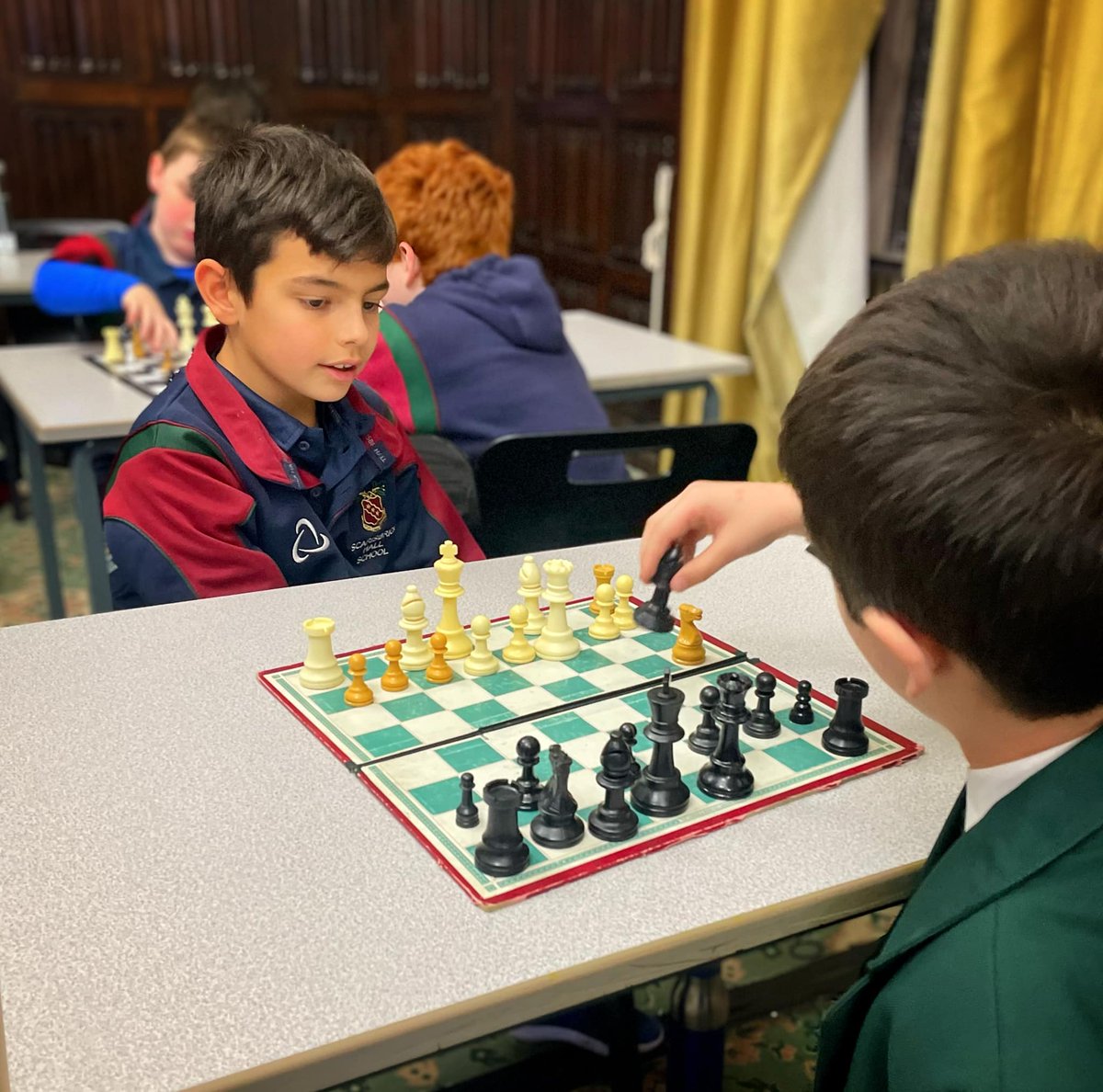 ScarisbrickHall's tweet photo. #ChessSociety is one of our busiest #BeyondtheClassroom activities.
The benefits of pupils taking part in #competitivechess include self-confidence, problem solving, algebraic and geometric thinking and it has also been proven to significantly raise a child’s IQ level. https://t.co/pxyl36Uyxa