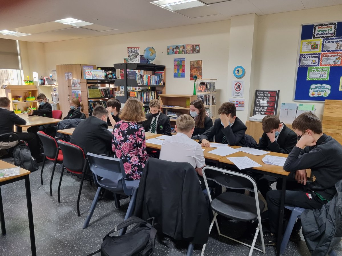 Wonderful Mrs S and Mrs C working with our Y7 and Y9 on literacy and numeracy skills.