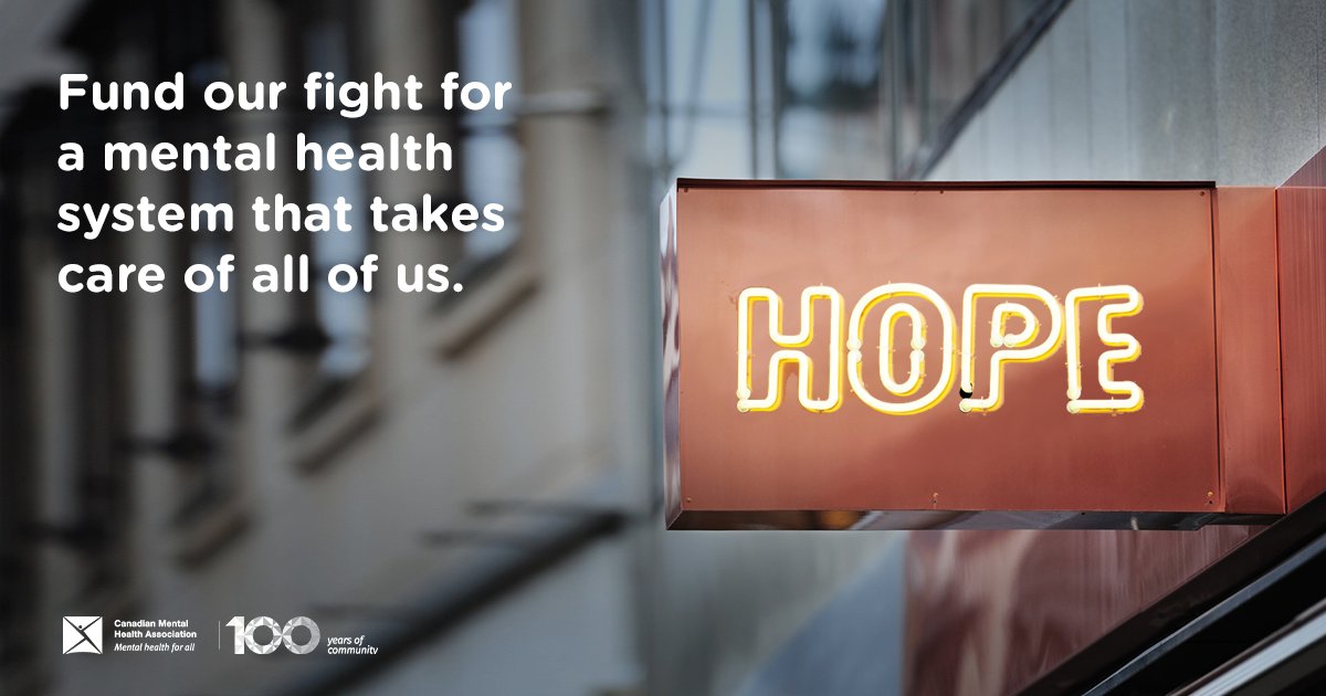 CMHA_NTL's tweet photo. We all deserve mental health care. No matter where. No matter who. No matter what.
Donate to give hope for free #MentalHealth care in Canada. #CampaignForHope https://t.co/EZLtDbnTiO https://t.co/9tq2H2rPj2