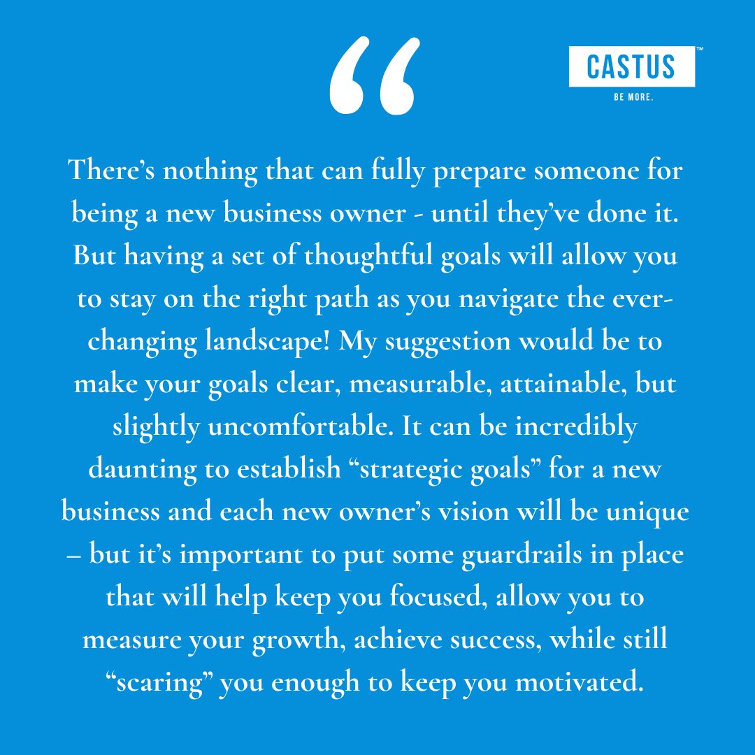 castusglobal's tweet photo. All new business owners face many challenges, one of the most daunting can be setting goals for your business. Swipe for goal-setting tips from our CEO 👉 ✅

#quote #founderfriday #ceo #entrepreneur #questions #answers https://t.co/yYsEOikKx2