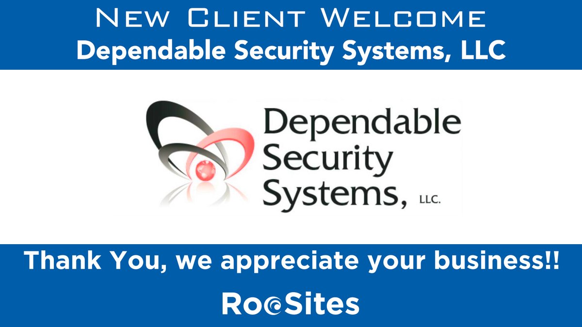 roosites's tweet image. 🔐 New Client Welcome: Dependable Security Systems, LLC of Wakefield, MA.
Thank you for your business!
#WordPress #SmallBusinessWebDesign  #WebsiteManagement
#RooSites Locations 📍 
#Massachusetts: #Boston #Foxboro
#Florida: #DunedinFL #DowntownDunedin #CityofDunedin