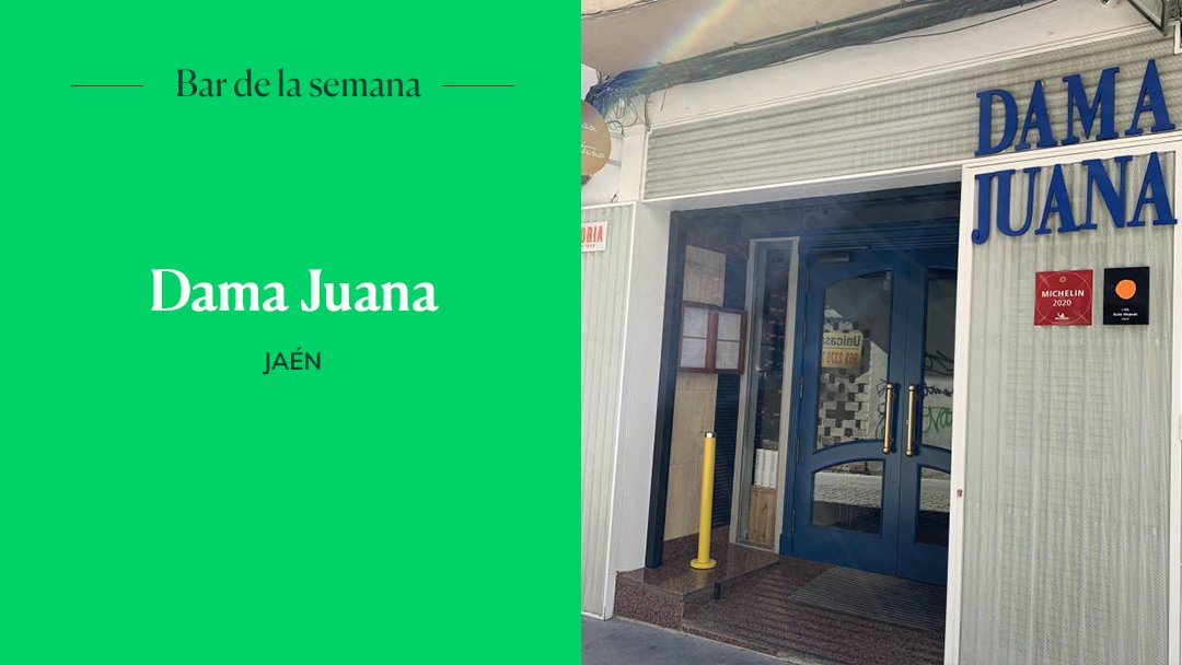 guiapenin's tweet photo. 🍷 Nuestro primer #BardelaSemana del año en realidad es todo un restaurante con Estrella Michelín: Dama Juana, en Jaén, con una excelente carta de vinos y una cocina de gran delicadeza que aúna la tradición y la vanguardia. ¿Te animas? #MapadeBares
https://t.co/syqyIlcCje https://t.co/xldt3N5Jxq