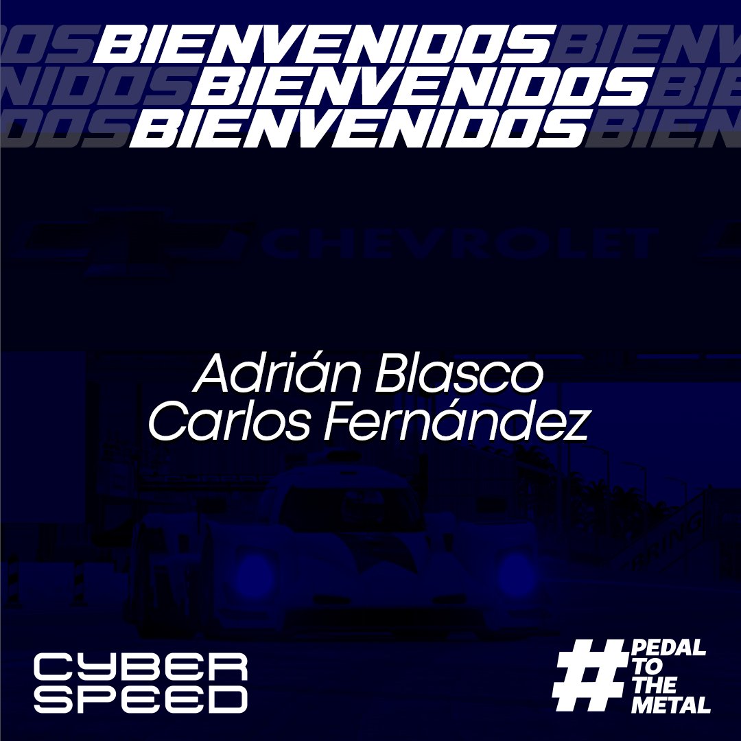 🆕 ¡Nuevas caras en el equipo!

Son rápidos. Son resistentes. Son relojes suizos. Y tienen auténtico ADN Cyberspeed.

¡Damos la bienvenida a <a href="/AdrianBlasco3/">Adrian Blasco</a> y <a href="/CarlosFdezExpo/">Carlos Fernández 🏁</a>! Esperamos que se queden mucho tiempo disfrutando del simracing con nosotros.

#PedalToTheMetal