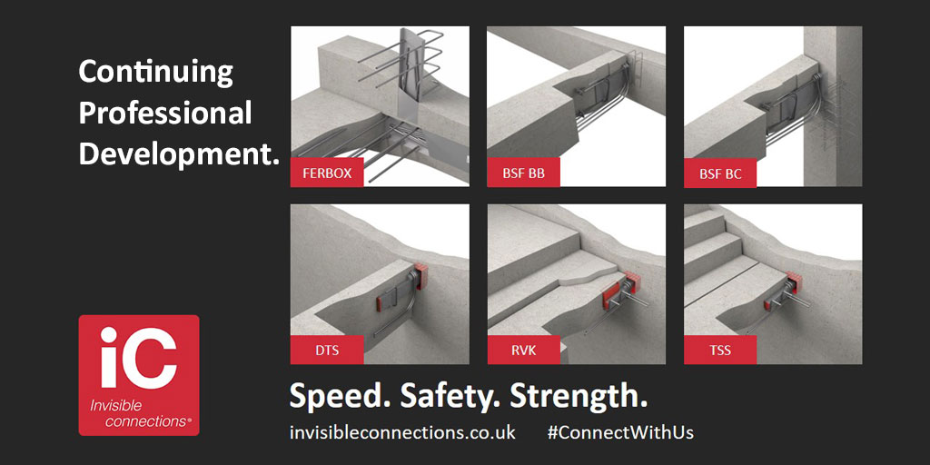 InvisConnect1's tweet photo. Thanks to all the #developers, #maincontractors, #structuralengineers, #framecontractors and #precasters who joined our @ukConcrete webinar. We’ll be in touch with #cpd certificates and expand on our answers to those interesting questions you raised. Watch this space! https://t.co/ccC744vKuS