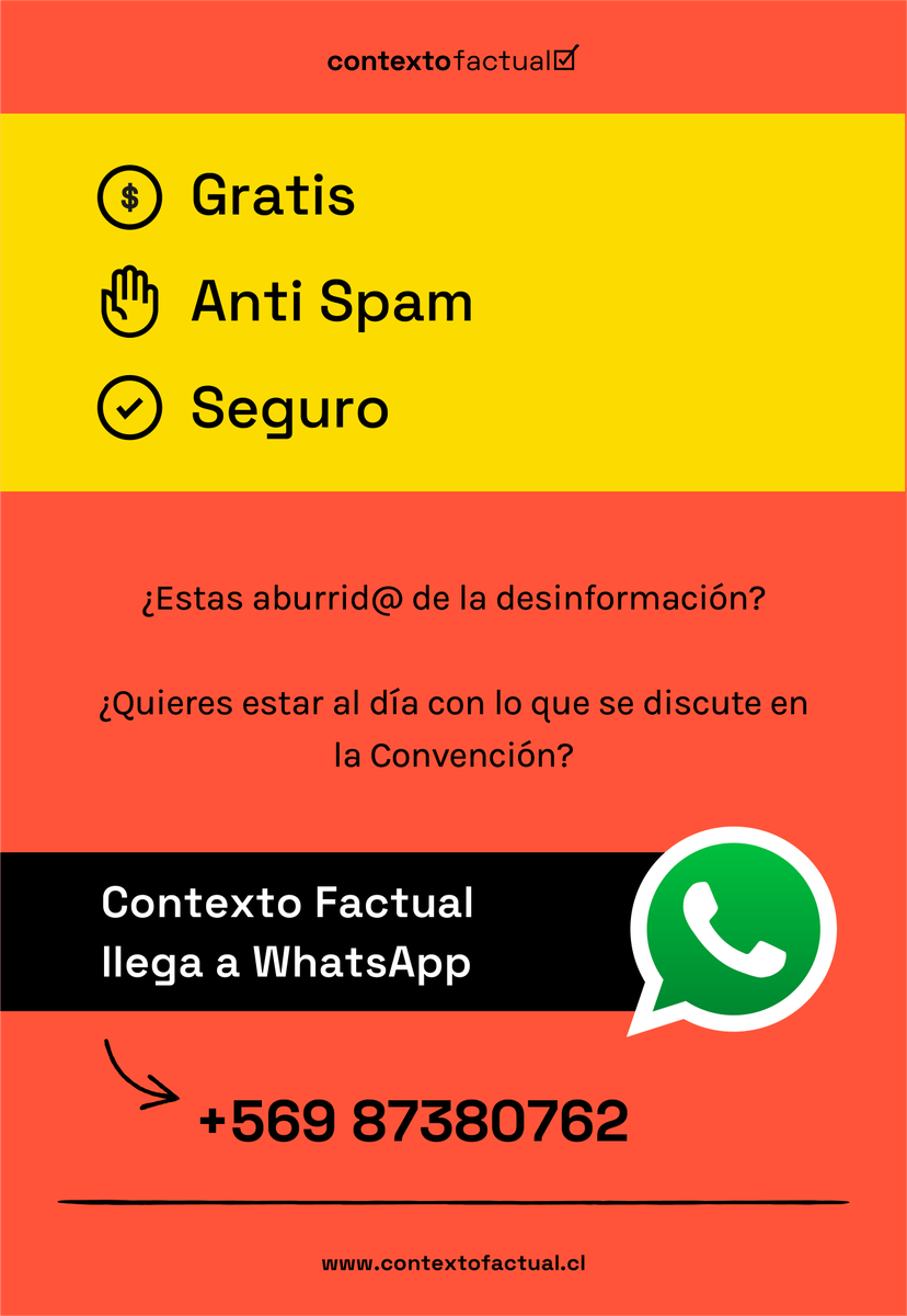 ContextoFactual's tweet photo. 🔴¡LANZAMIENTO! 
👉¿Tienes abuel@s, ti@s o conocidos que no usen redes sociales pero si WhatsApp? 

Te contamos qué ¡Contexto y Contexto Factual llegan a WhatsApp! 
Te mantendremos informad@ sobre la Convención Constitucional 
📢Combatir la desinformación es tarea de tod@s 🦸‍♂️🦹‍♀️🧙‍♀️ https://t.co/7SW42OWVgv