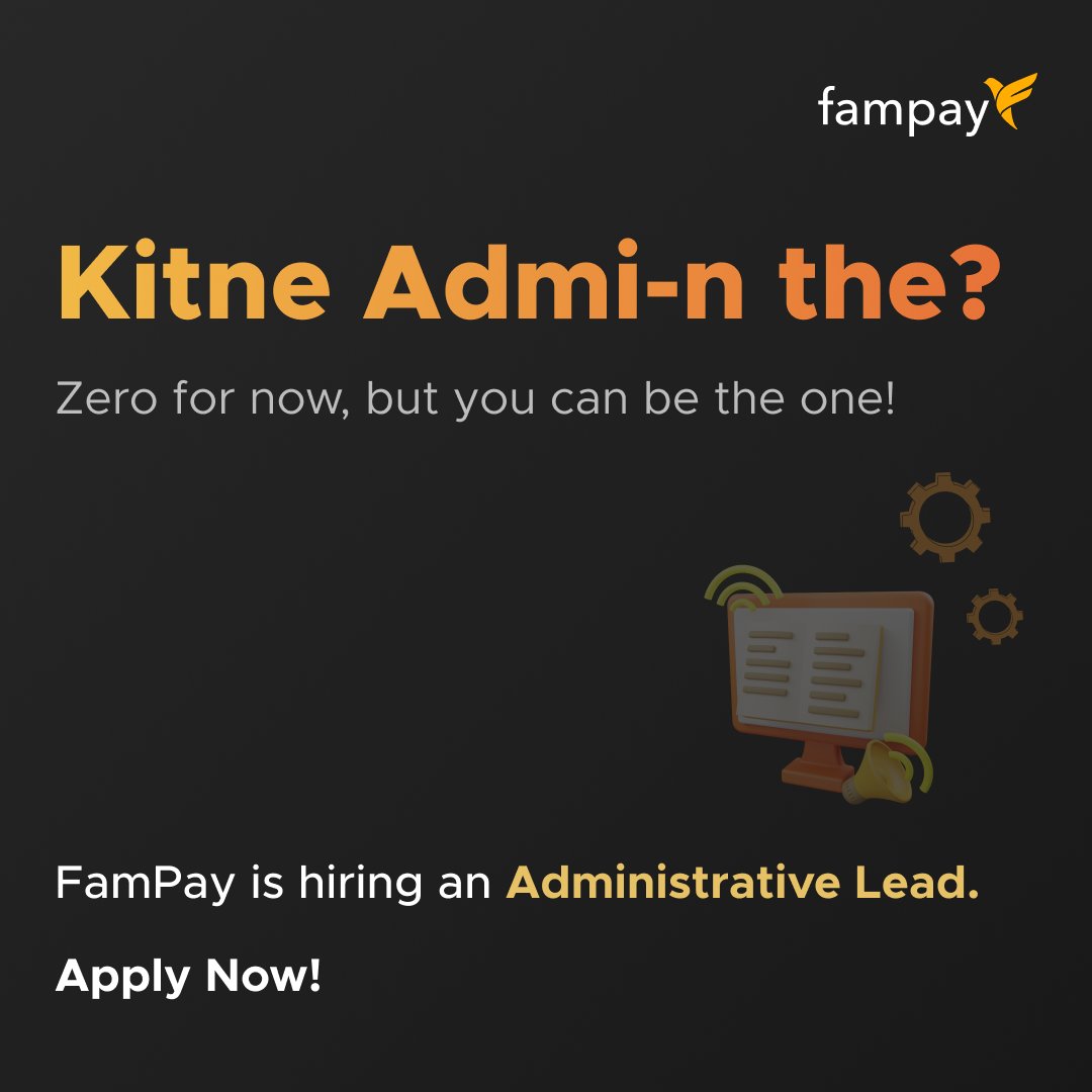 hereatfam's tweet photo. Apparently social media admin was not enough and we still need an office admin🤷‍♀️

We're looking for Bangalore natives with 11/10 judgement and The Flash-level efficiency to join the Fam!✨

If you fit the bill, apply now: https://t.co/HDRDXb6AOw

#lifeatfam #Hiring #Startup https://t.co/3Y0wJWFbOk
