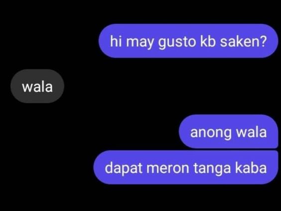 dapat meron kasi batas ako