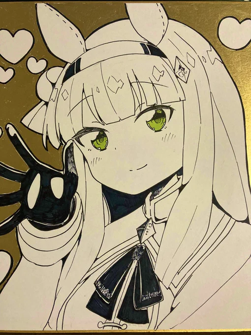 アナログでスズカ描いてみました!!

#ウマ娘 