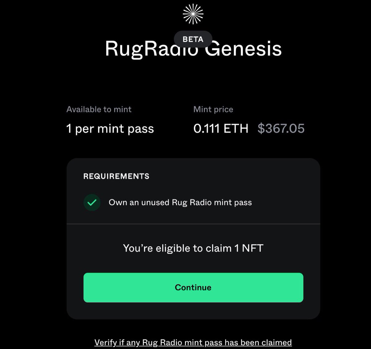 kingebirah's tweet photo. Sup guys i’m currently selling an unused rug radio membership pass for 0.24 ETH dm if interested and i’ll send the OS link https://t.co/6oUTdIBPO4