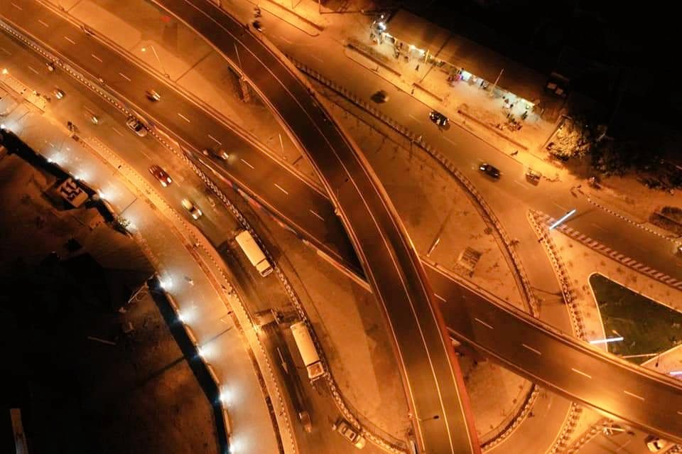 Haji_Shehu's tweet photo. Night view of Custom flyover, Maiduguri. Constructed by Governor @ProfZulum https://t.co/6f5eMs5Uvg