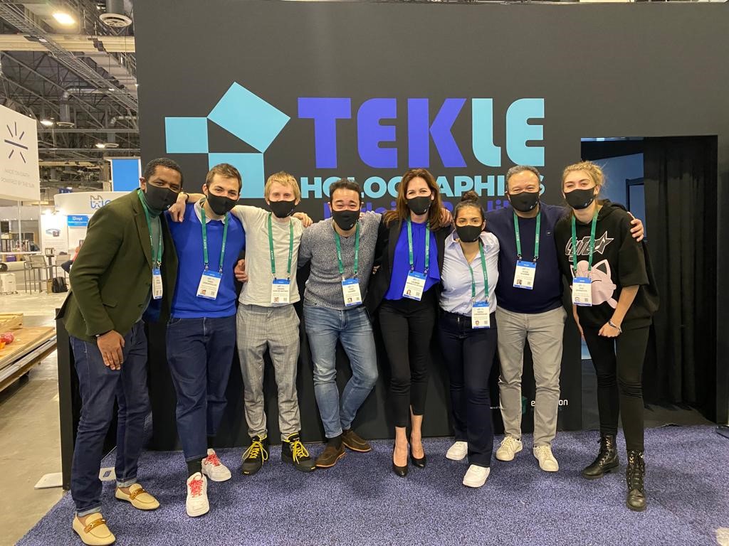 TekleHolo's tweet photo. We’ve arrived home safely after @CES 2022. And what an incredible event it was! We had a very successful couple of days and were able to show our holographics solution to many interested attendees and press including @SPGlobal @DeTelegraaf_MUN @BusinessInsider and many more! https://t.co/jt1LAf4hOy