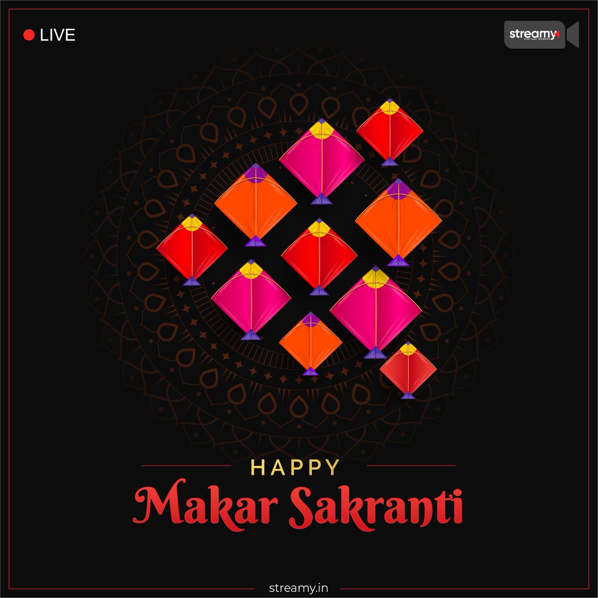 streamytech's tweet photo. Fill the virtual skies with kites of innovation!
Wishing all our patrons success and prosperity on the auspicious occasion of Makar Sankranti.
#MakarSankranti #Streamy #virtualisthenewexperiential #eventprofs #festivalsofindia https://t.co/ZpzmCucOWF