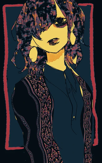 昨日の夜中に描いた落書き 