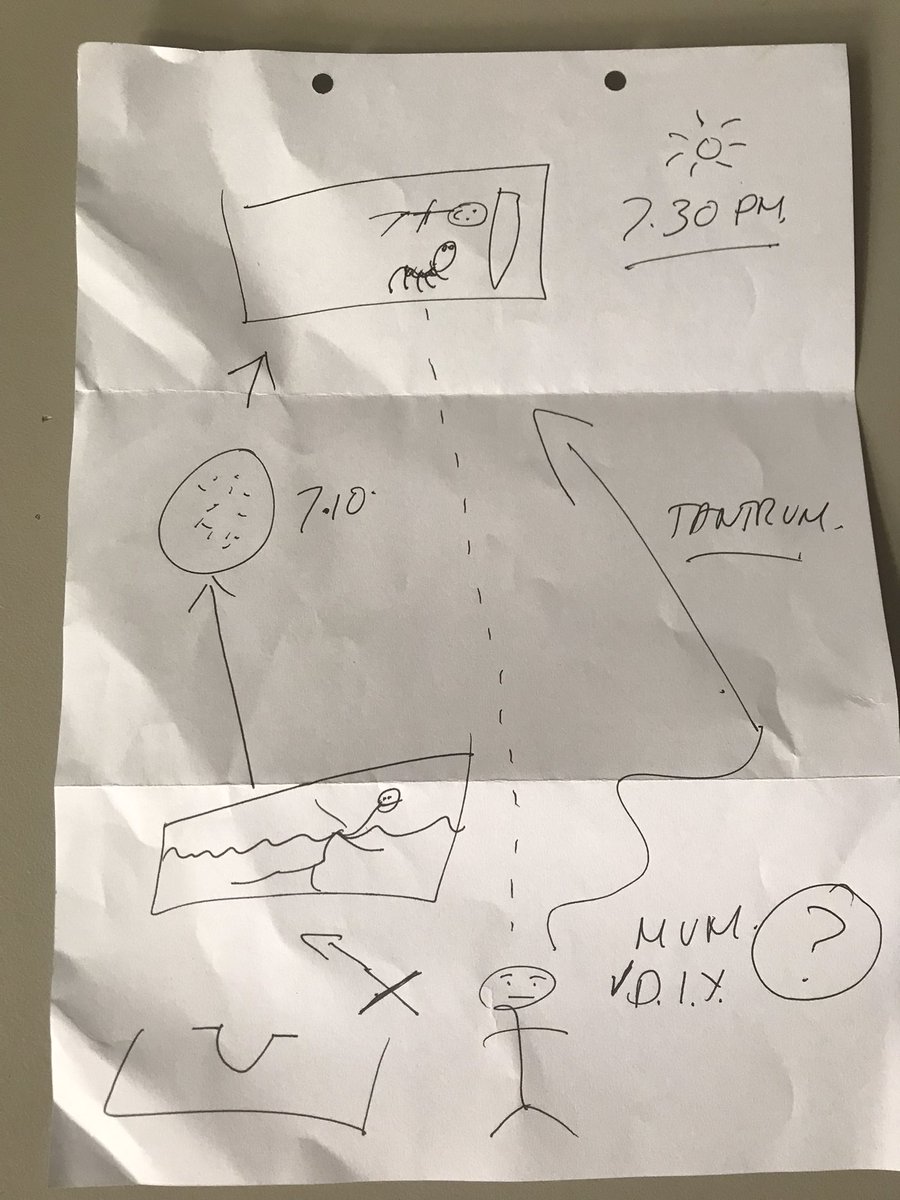 Made the 8yo a flow chart to show him his choices for the evening. Path to rice runs via bath, but all paths lead to bed. https://t.co/SQmz5yzEpe