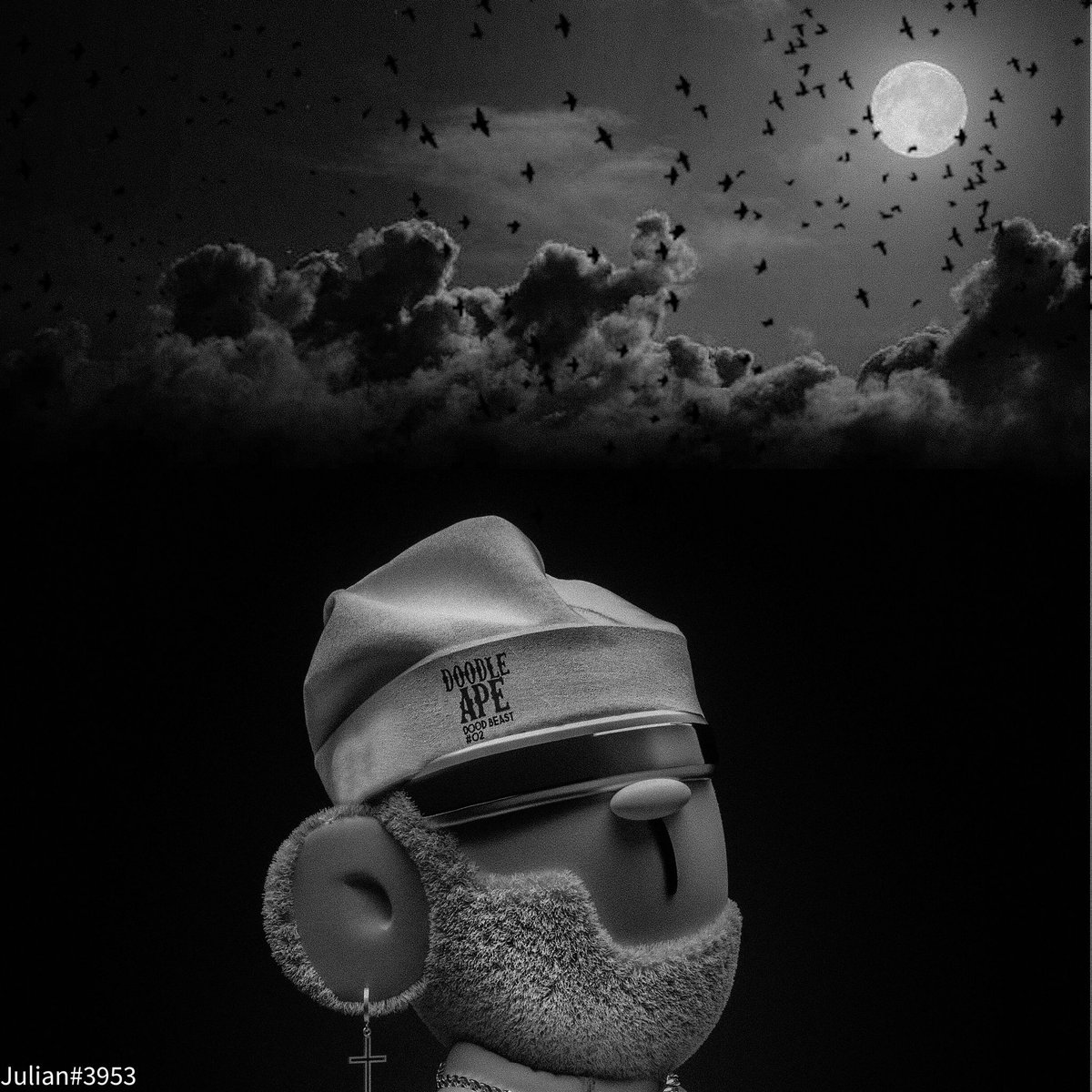 MarcusAvrelious's tweet photo. A new one art for @doodleapenft 
Be #DAPE
@SerpentAU https://t.co/g3hWAficpX