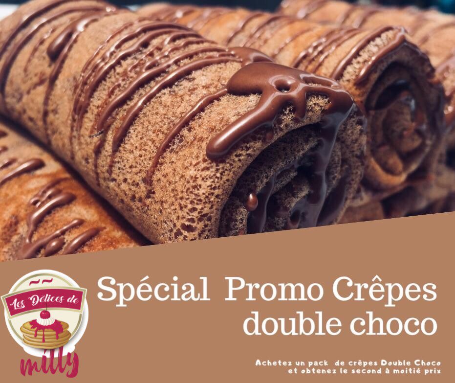 DelicesMilly's tweet photo. 😍Célébrons la victoire des Lions avec une promo! 🇨🇲🦁
Achetez un pack de crêpes double choco et obtenez le second à moitié prix‼️
Au lieu de 4000fr vous paierez 3000fr.
📞691556805
🌐https://t.co/QJPKuUylqN
📍Yaoundé
#CAN2021 #TeamCameroon #CMRETH #TotalEnergiesAFCON2021 https://t.co/hkncC5MxQz