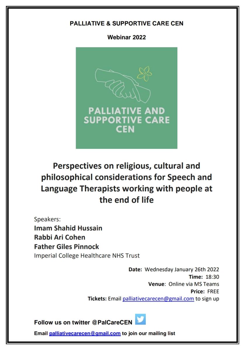 Palliative Care CEN for SLTs tweet media