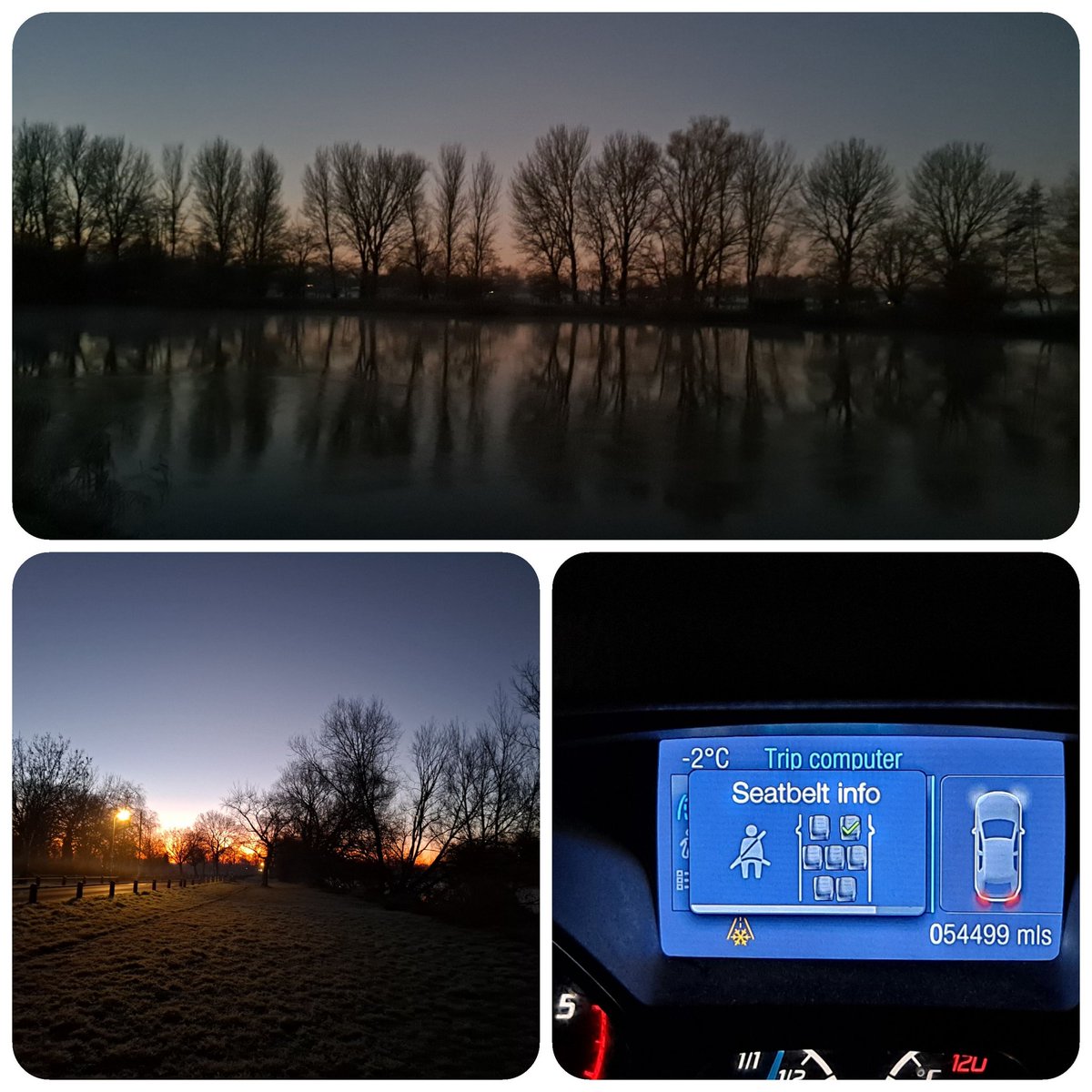 First ice swim this morning. But what a sunrise! Glorious start to the day.