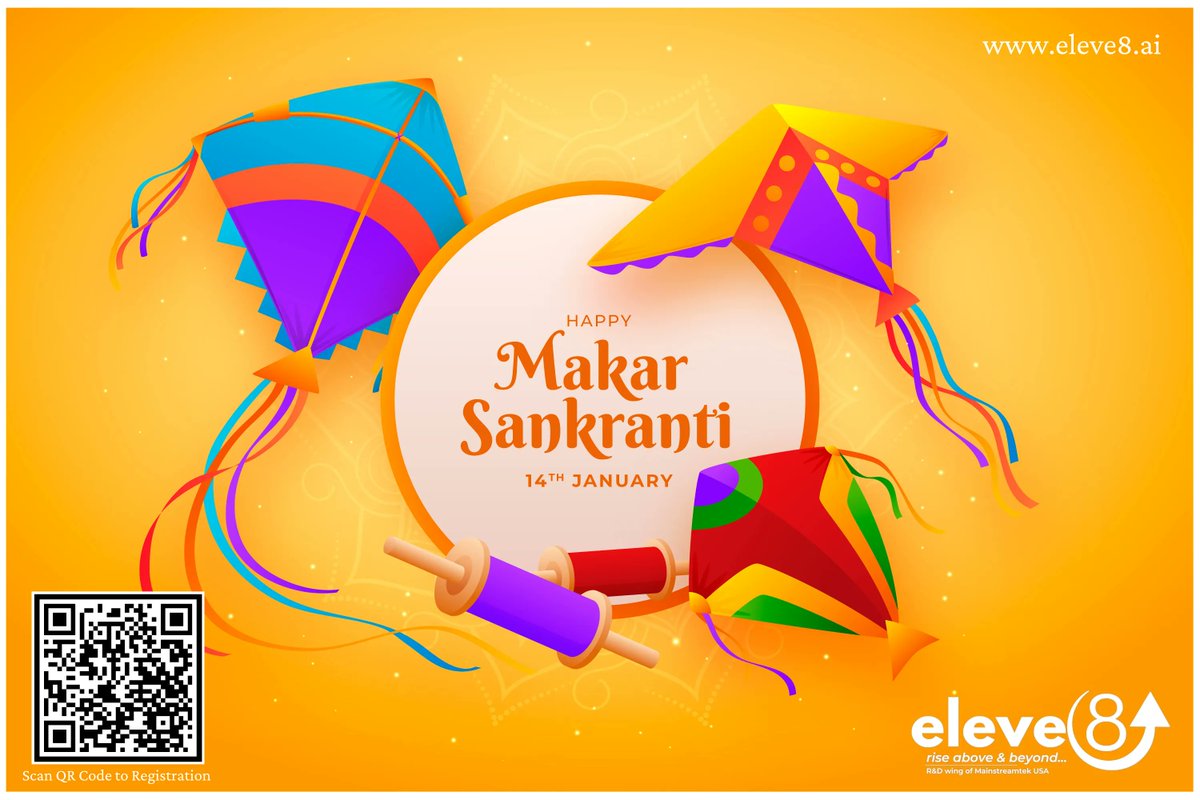 OEleve8's tweet photo. On this auspicious day of Makar Sankranti, I wish you are blessed with happiness, peace, and prosperity. 
Happy Makar Sankranti!
#eleve8
Click here to Registration: https://t.co/yKhWVN8lH1
Our Official Website ► https://t.co/idbNY3TW6i https://t.co/vSPTONfg60
