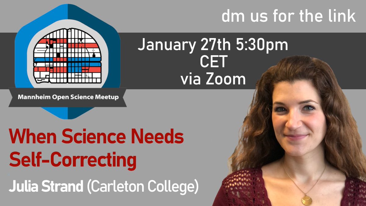 Mannheim Open Science Meetup (@maopenscience) on Twitter photo We're very excited that <a href="/juliafstrand/">Julia Strand</a> will talk about handling scientific mistakes in our next meetup. She'll share the experience of correcting a major error in her published work + describe the Error Tight project that helps to address potential sources of error in a workflow. We're very excited that <a href="/juliafstrand/">Julia Strand</a> will talk about handling scientific mistakes in our next meetup. She'll share the experience of correcting a major error in her published work + describe the Error Tight project that helps to address potential sources of error in a workflow.