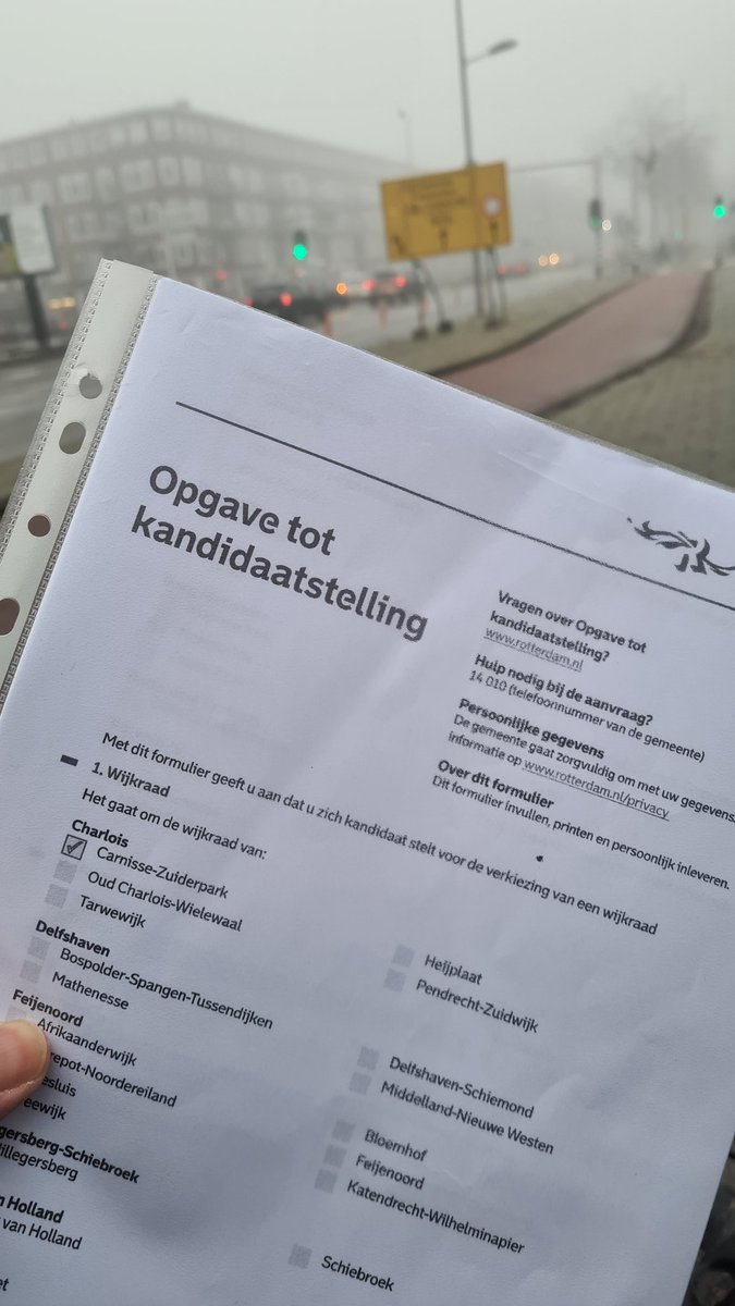 Vandaag aanmelden als kandidaat voor de wijkraad. De wijk schoon, veilig en bereikbaar! #wijkaanzet #mooiop010zuid #tijdvooreenliberaalgeluidopzuid <a href="/vvdrotterdam/">De Rotterdamse VVD</a>