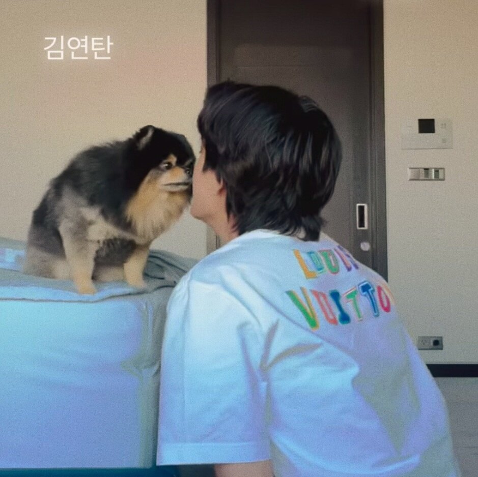 minikookv's tweet photo. kisses for babies ♡ https://t.co/T2lFGzdgUD